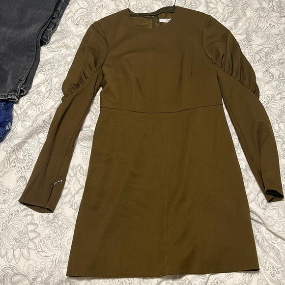 Olive green Tibi dress - Picture 2 of 5